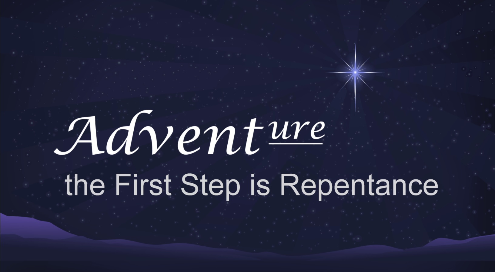 Advent: The First Step is Repentance