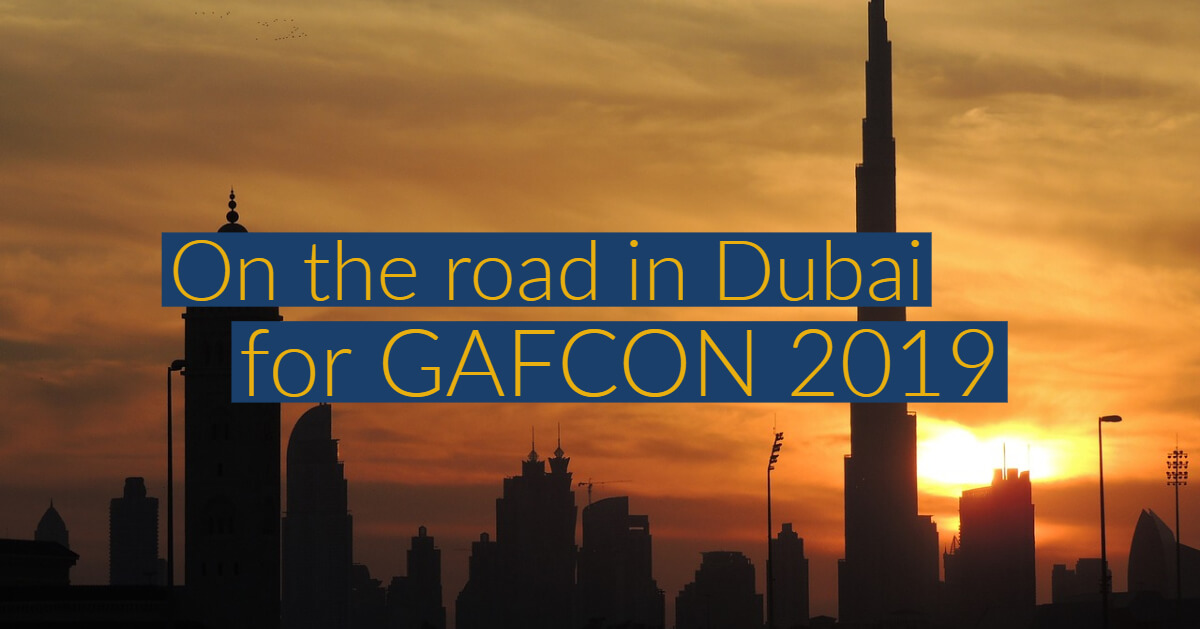 On the road in Dubai for GAFCON 2019