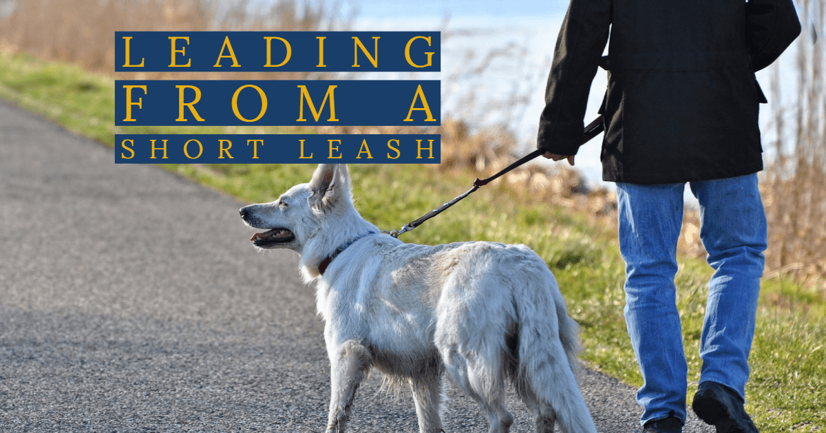 Leading from a “short leash”